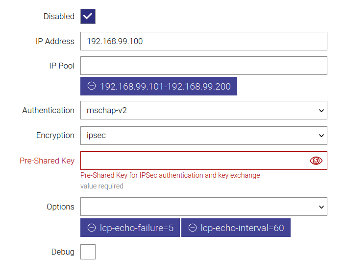 l2tp server client 2