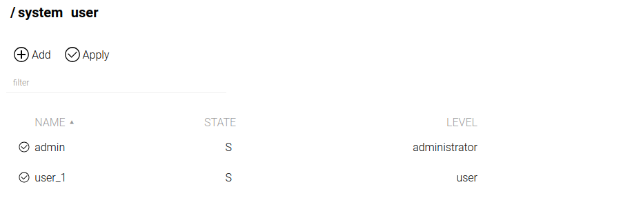 system management user