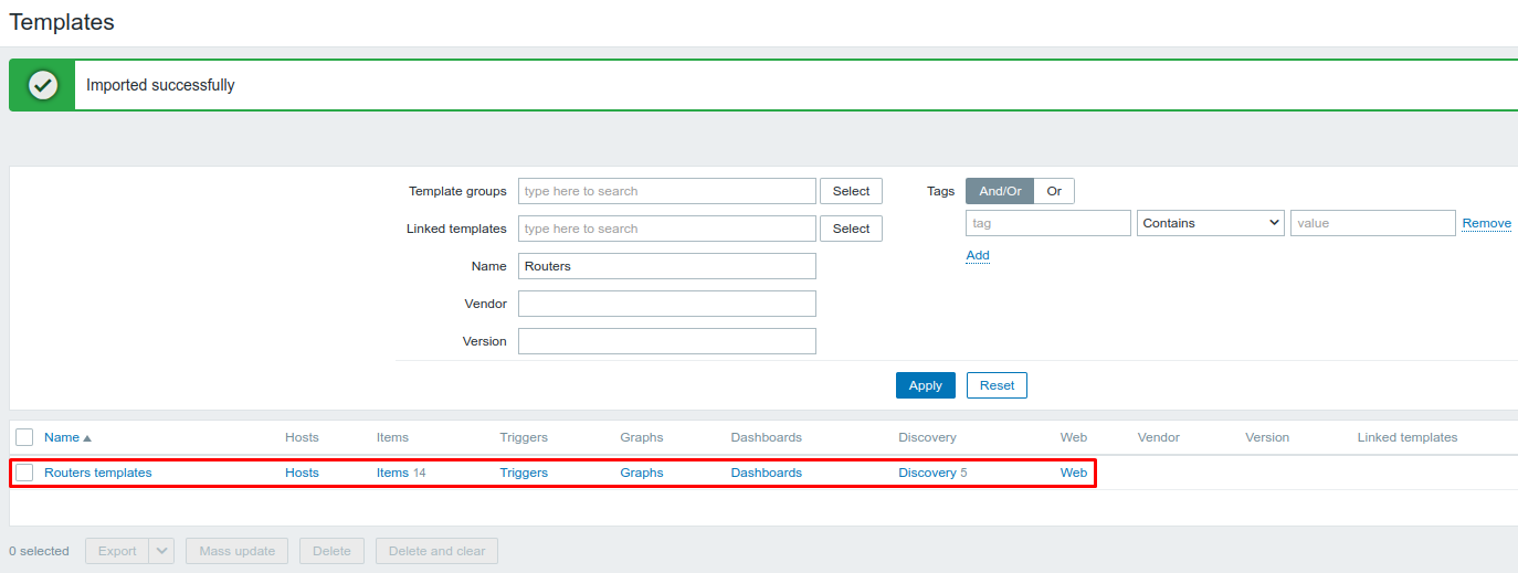 zabbix template 4