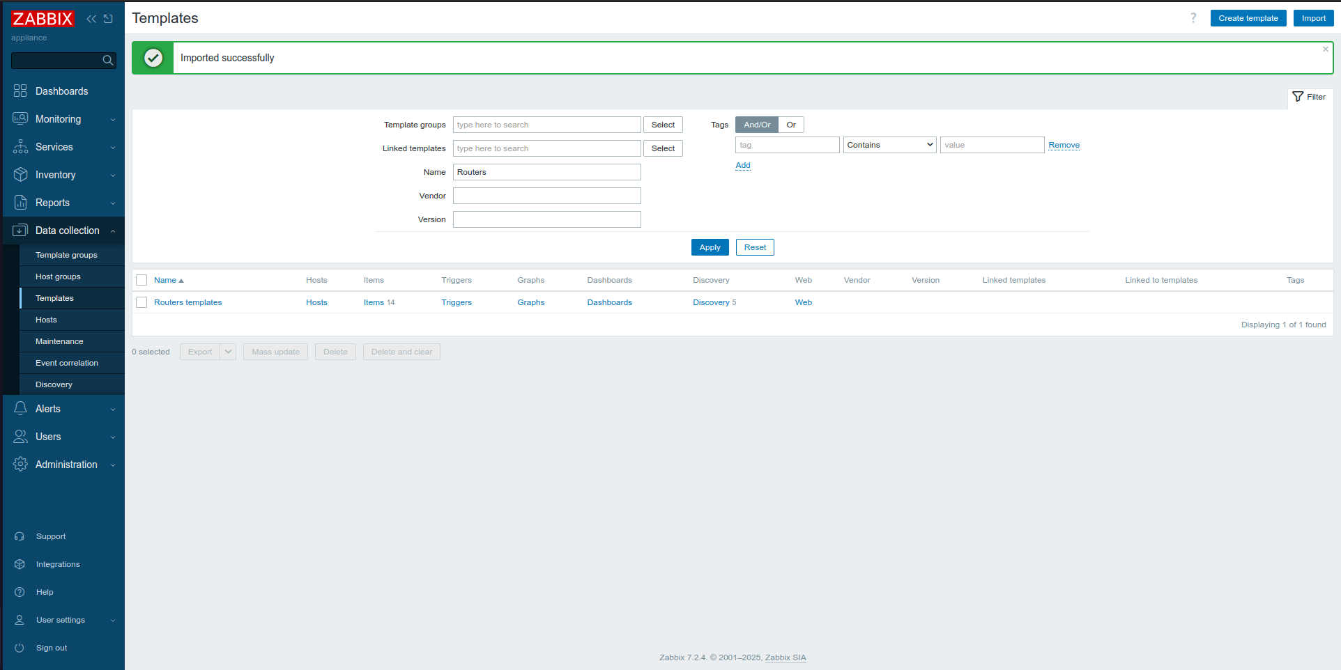 zabbix template 4