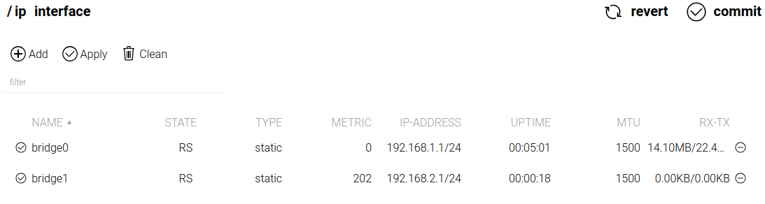 ip interface bridge01